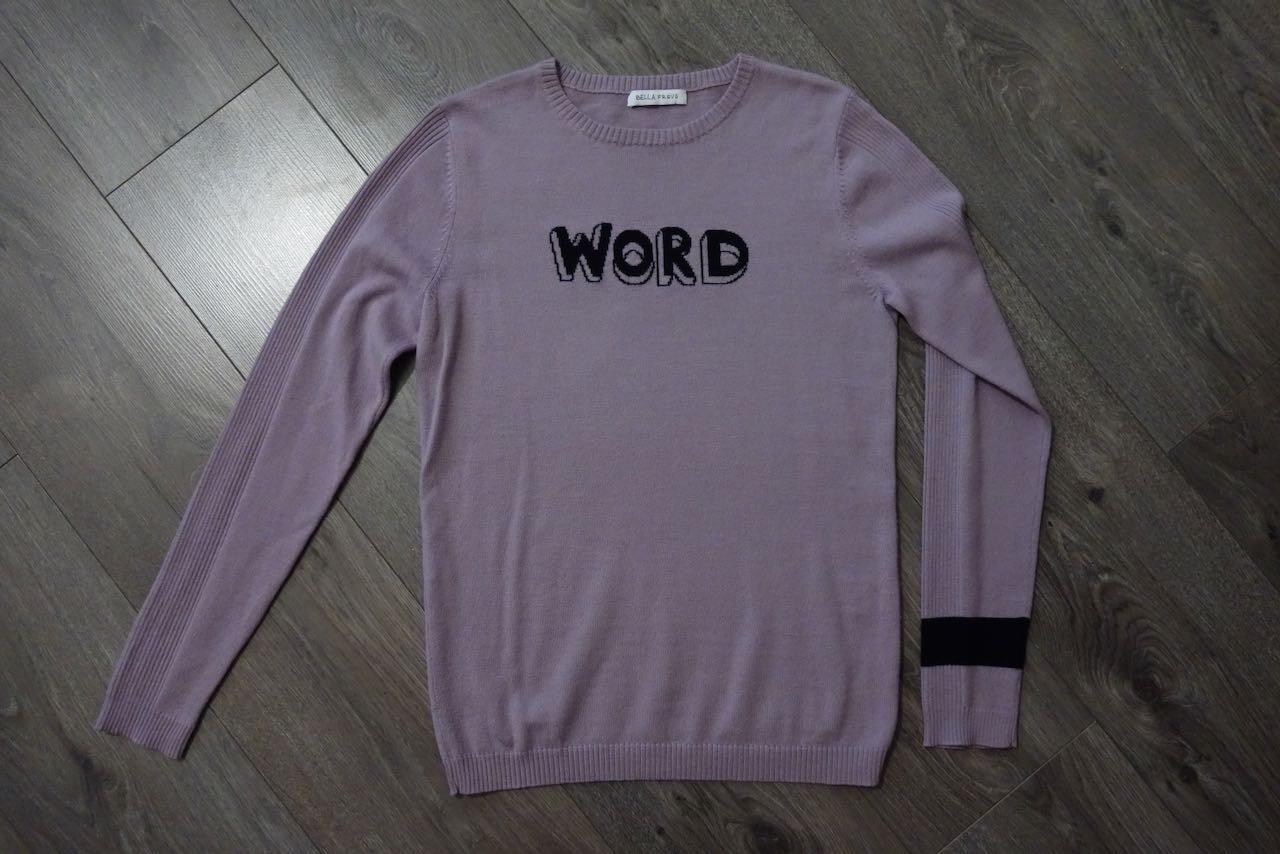 Purple Wool Word Jumper