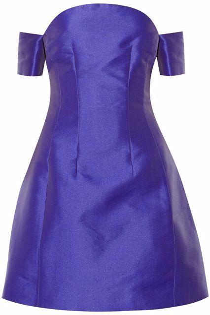 Carven strapless blue dress