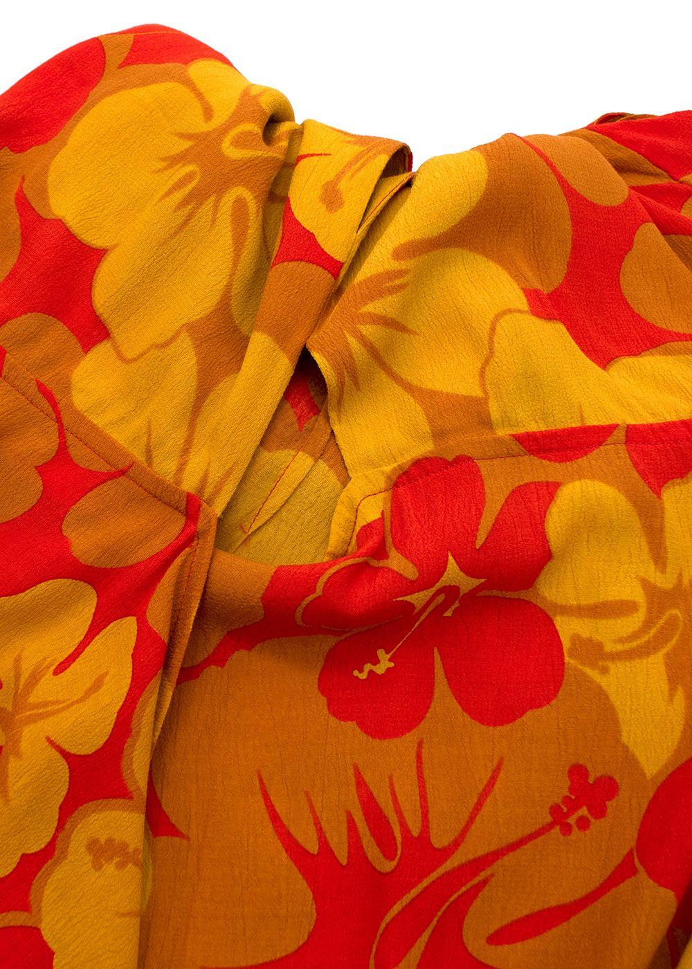 Odette floral-print crepe halterneck mini dress