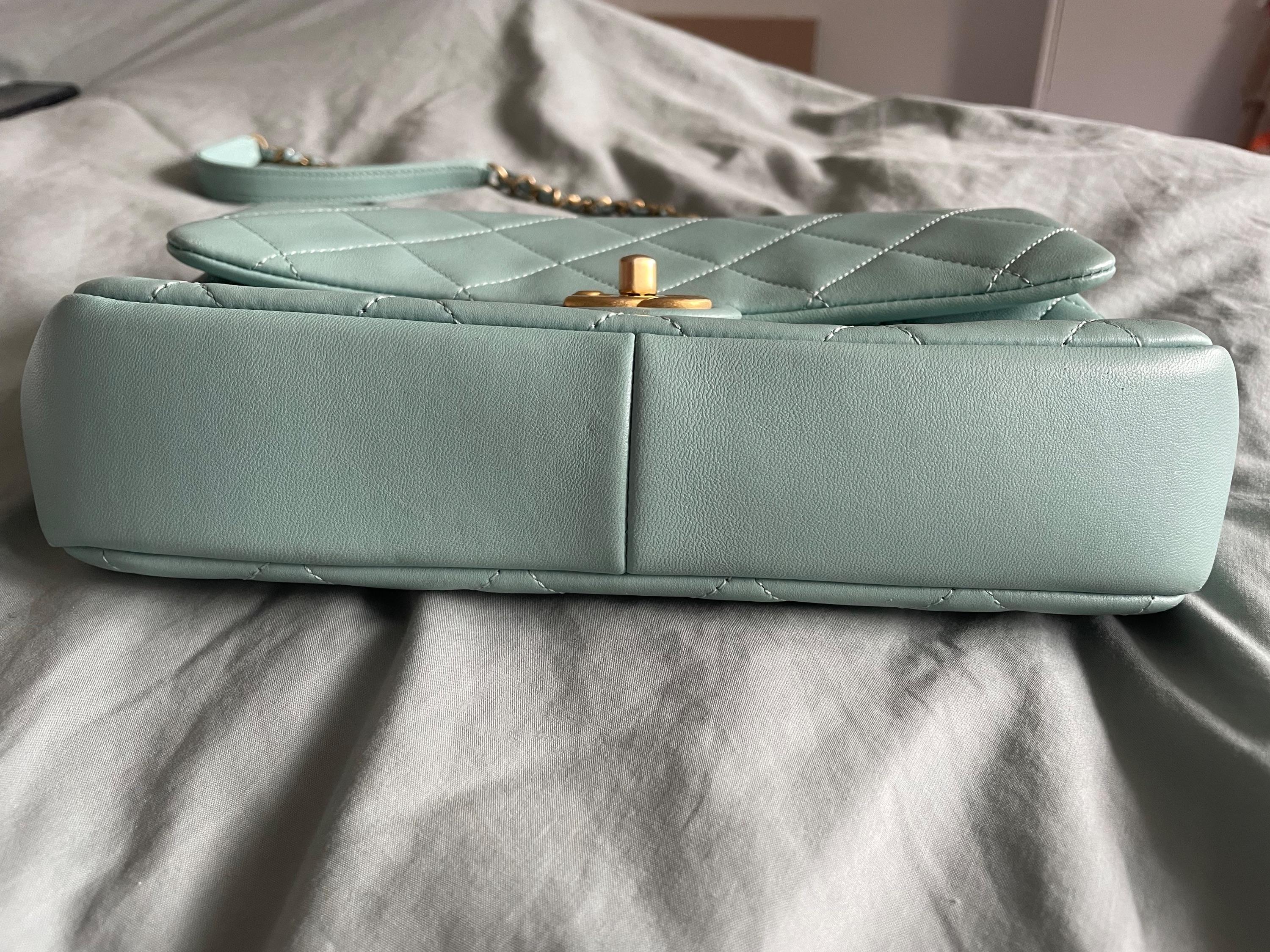 Chanel Blue Lambskin in the Loop Flap Bag