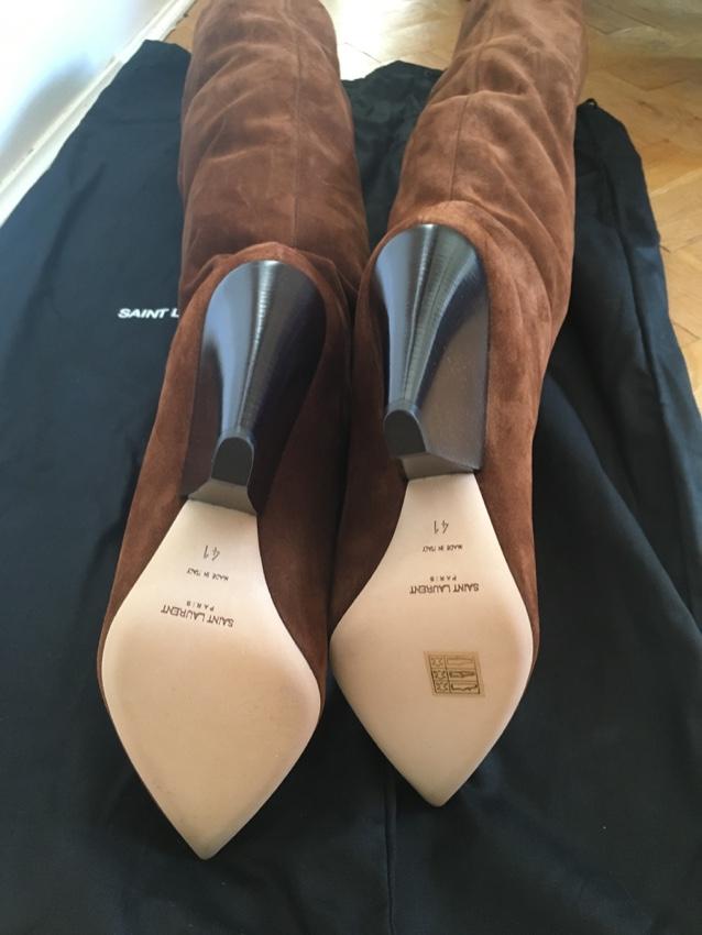 Saint Laurent Niki suede over-the-knee boots