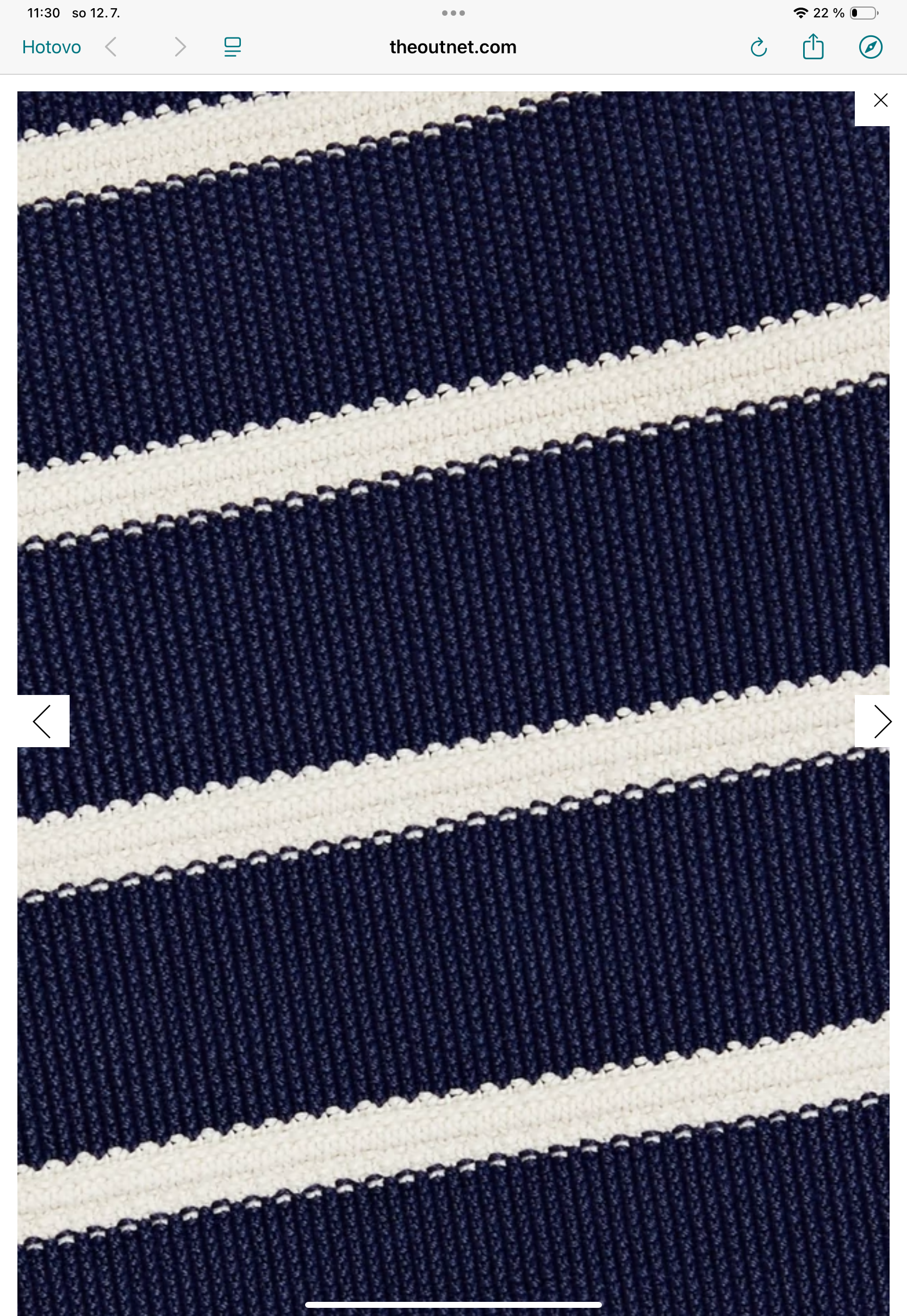 Zimmermann Button Detail Striped Jumper