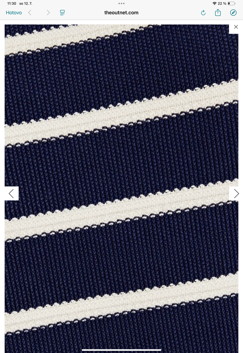 Zimmermann Button Detail Striped Jumper