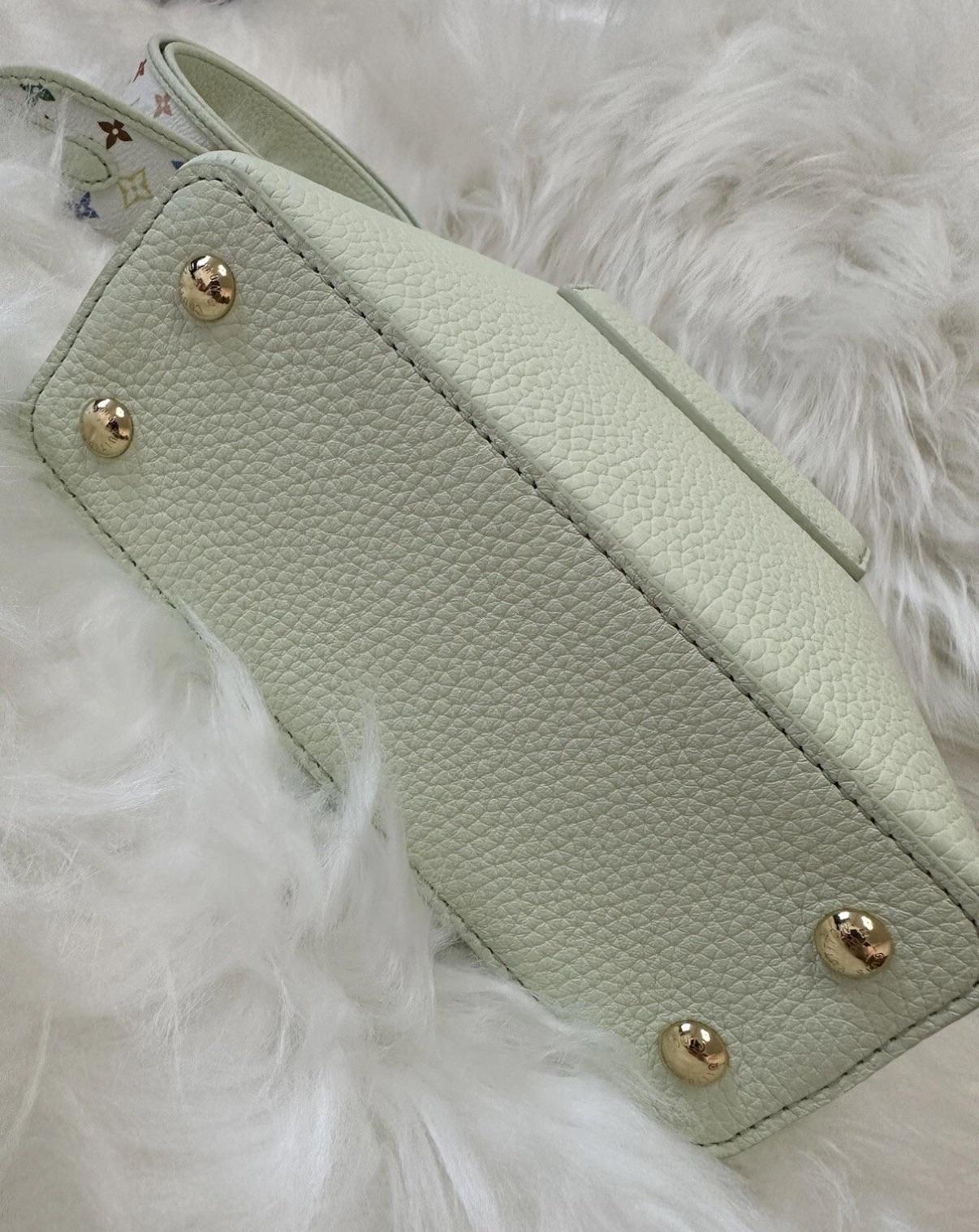 Louis Vuitton Green Taurillon Capucines Mini - Full set, packaging And Reciept