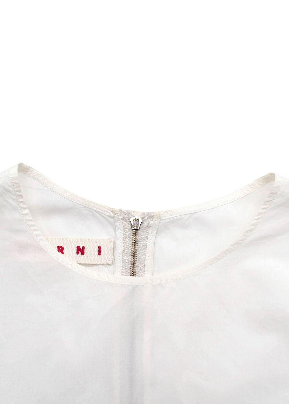 Marni White Sleeveless Blouse