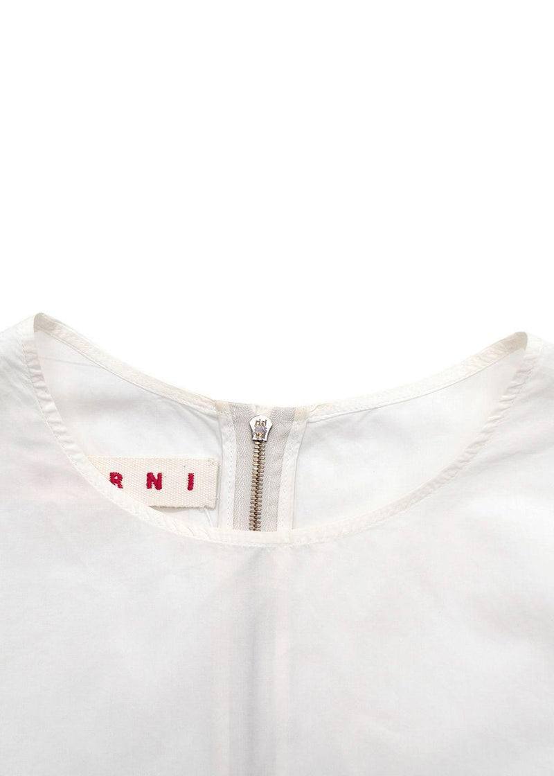 Marni White Sleeveless Blouse