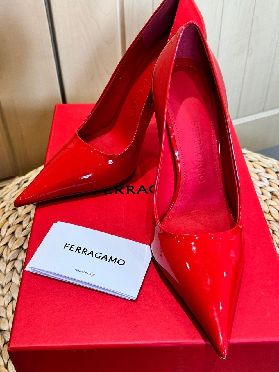 Ferragamo Red Eva Pumps