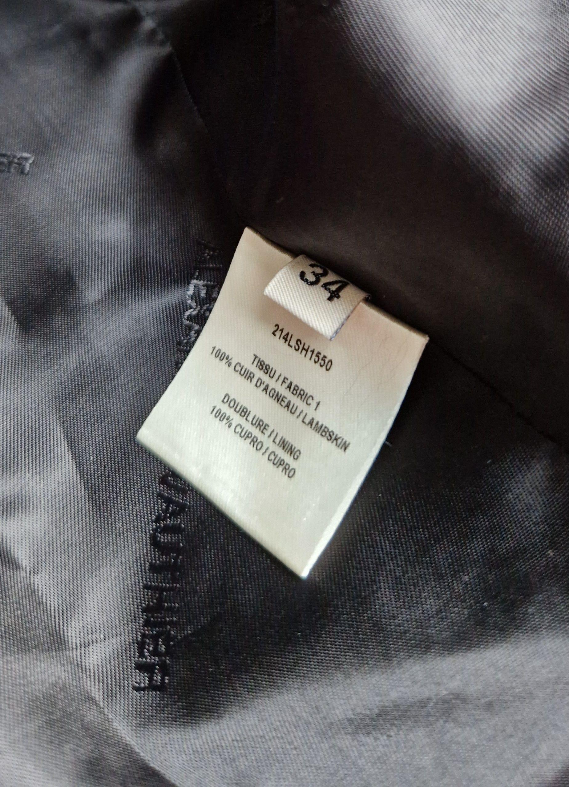 Oversized Black Leather Boyfriend Shirt
