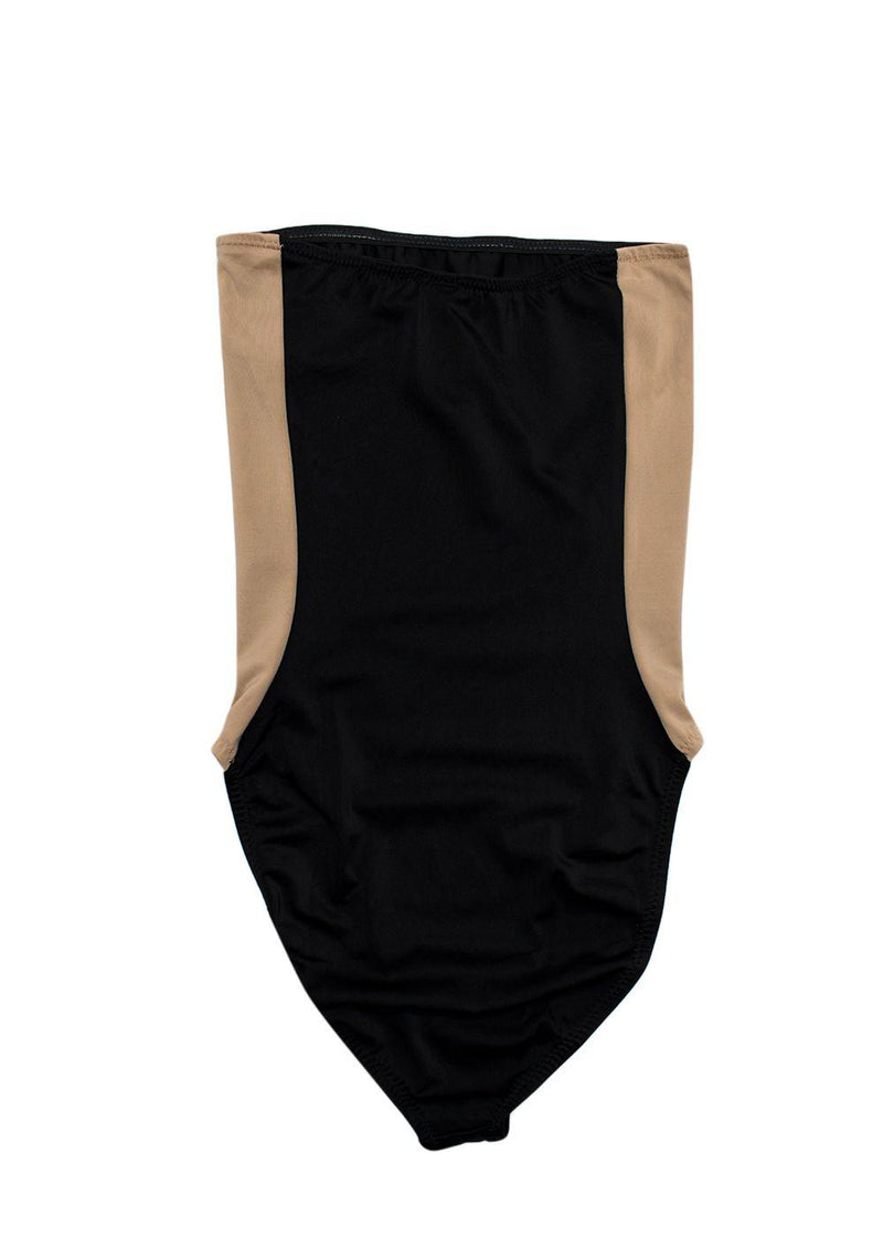 Norma Kamali Black Bandeau Swimsuit
