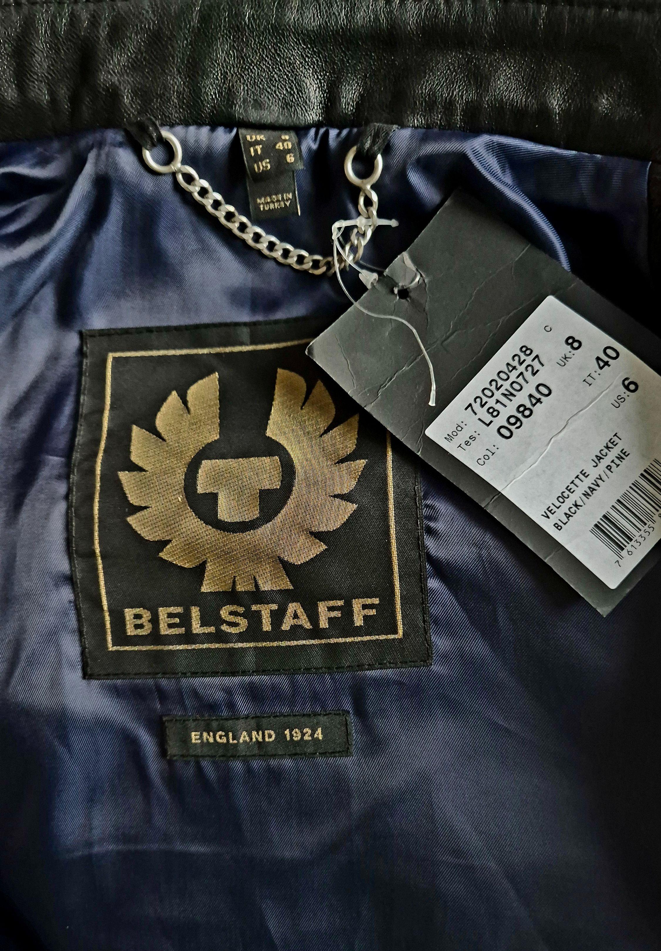 Belstaff Velocette Colour Black Leather Racing Jacket