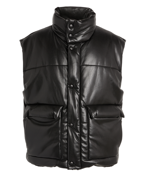 Nanushka Vegan Leather Jovan Puffer Gilet