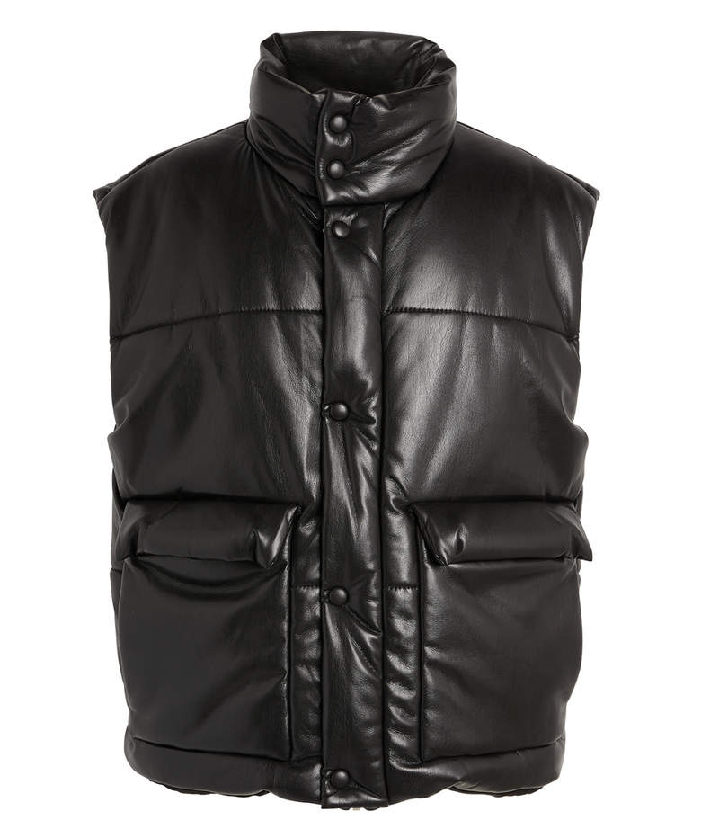 Nanushka Vegan Leather Jovan Puffer Gilet