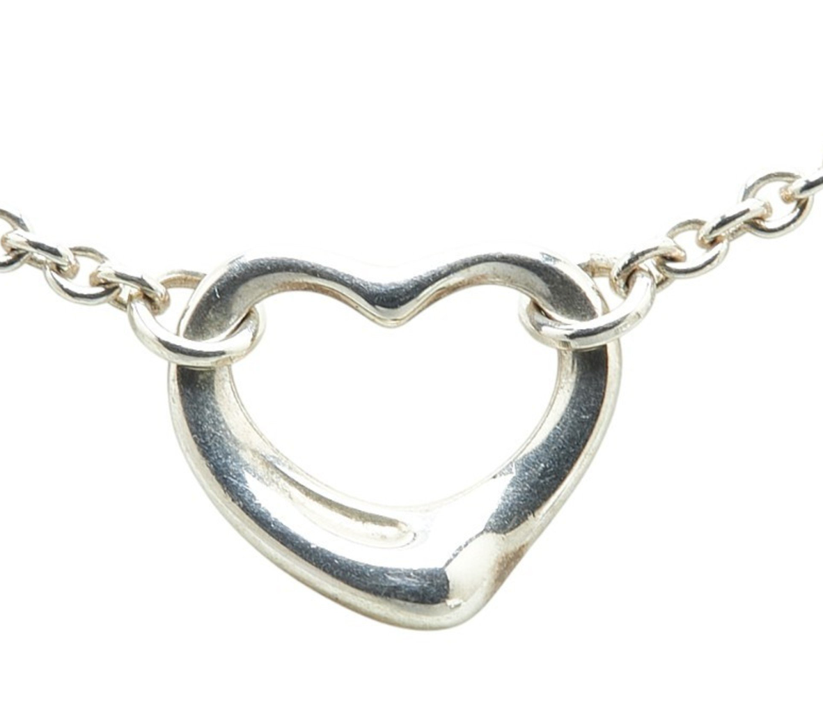 Silver  Open Heart Necklace
