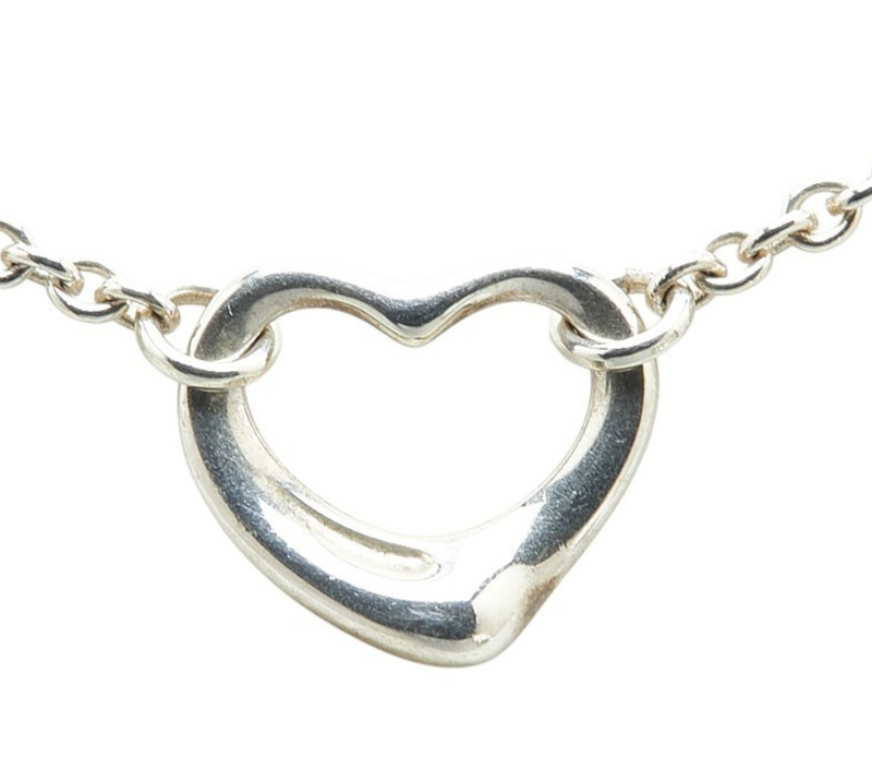 Silver  Open Heart Necklace