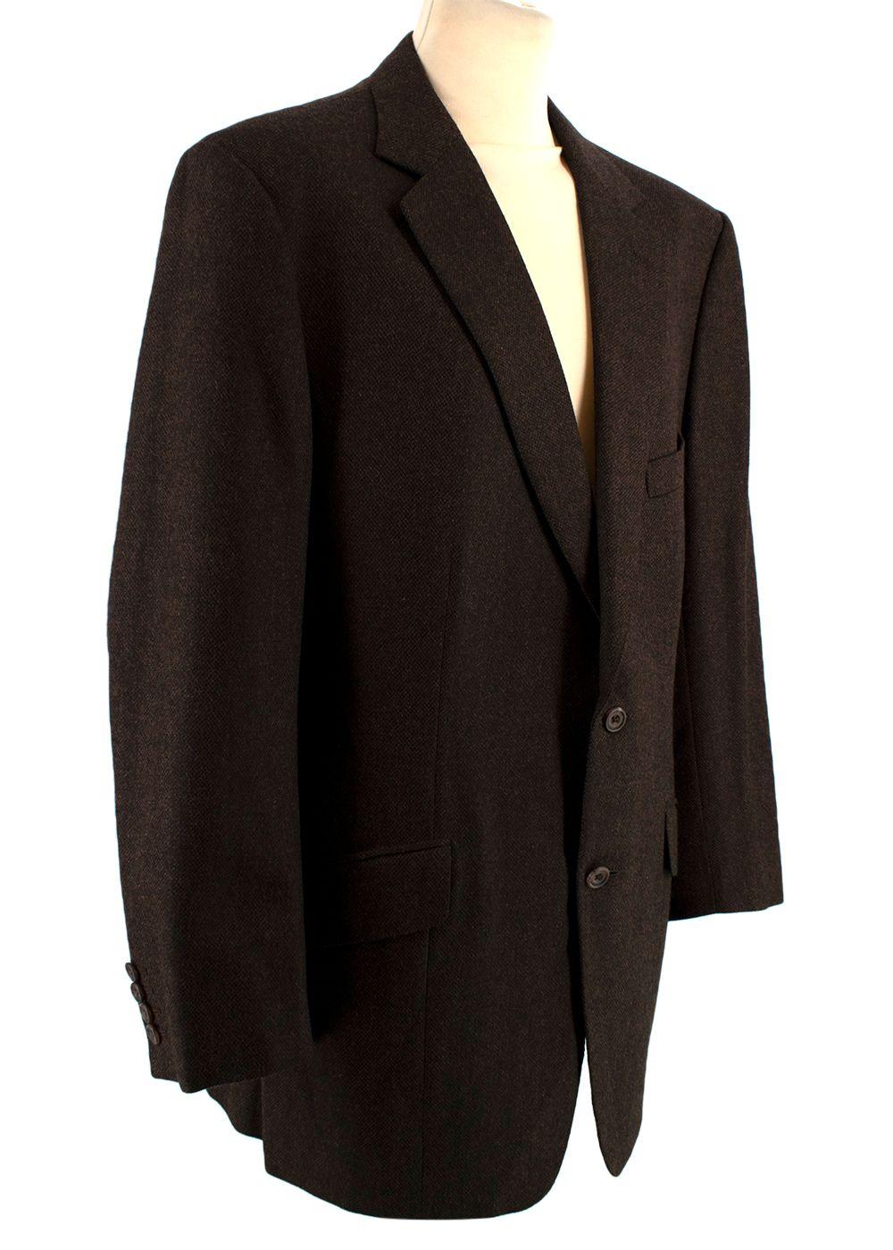 Kilgour Bespoke Tailored Brown Wool Blazer
