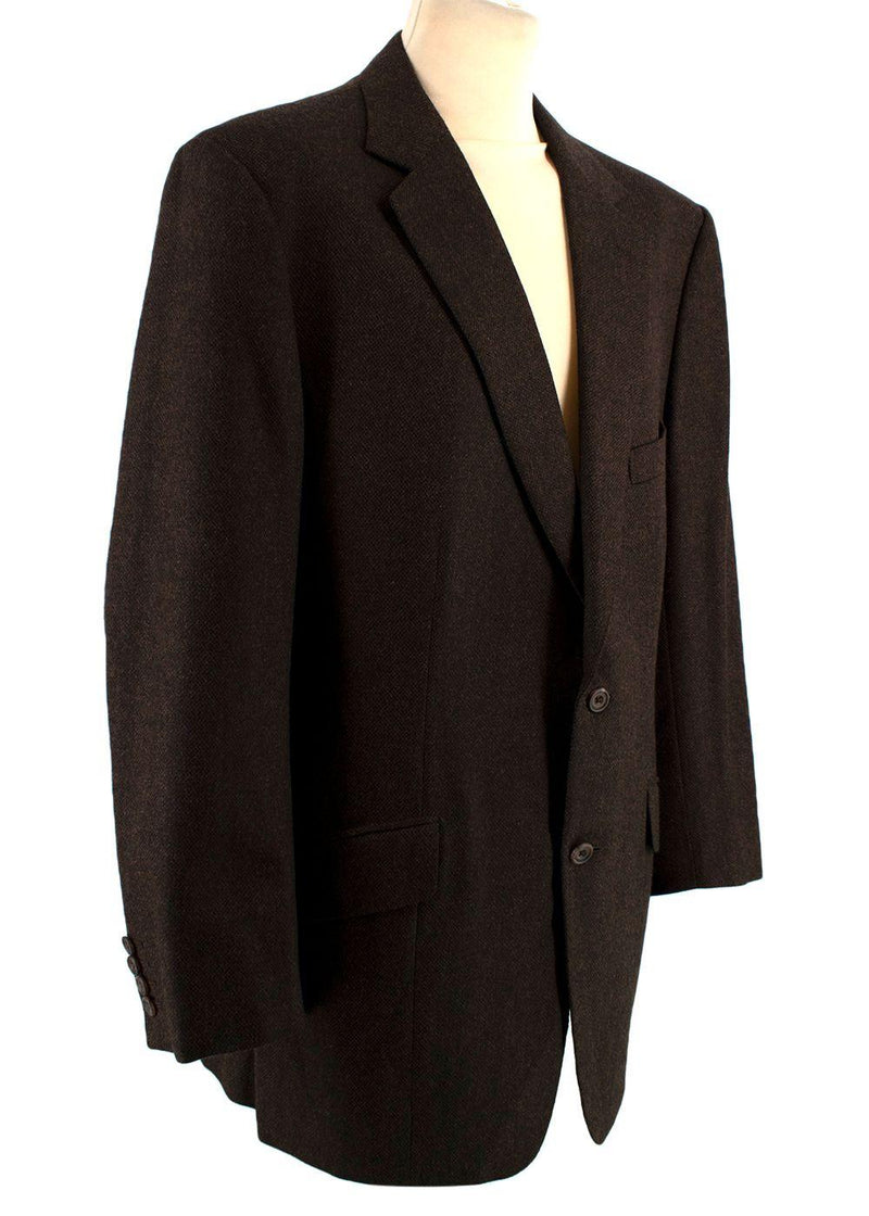 Kilgour Bespoke Tailored Brown Wool Blazer