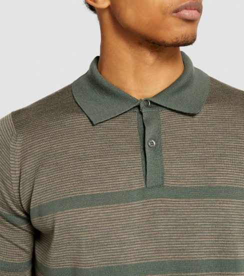 John Smedley Merino Wool Webb Polo Shirt