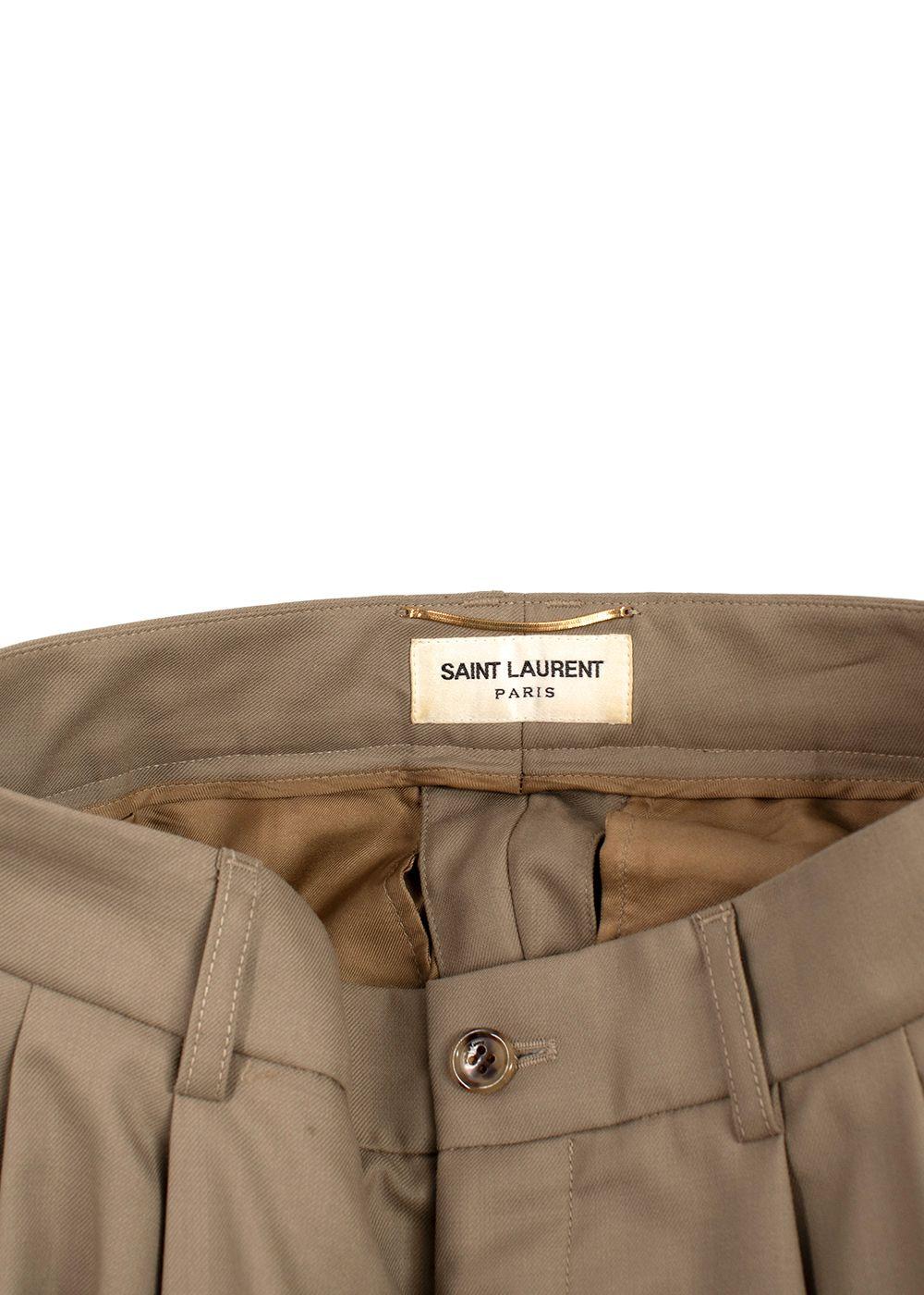 Saint Laurent Beige Tailored Trousers
