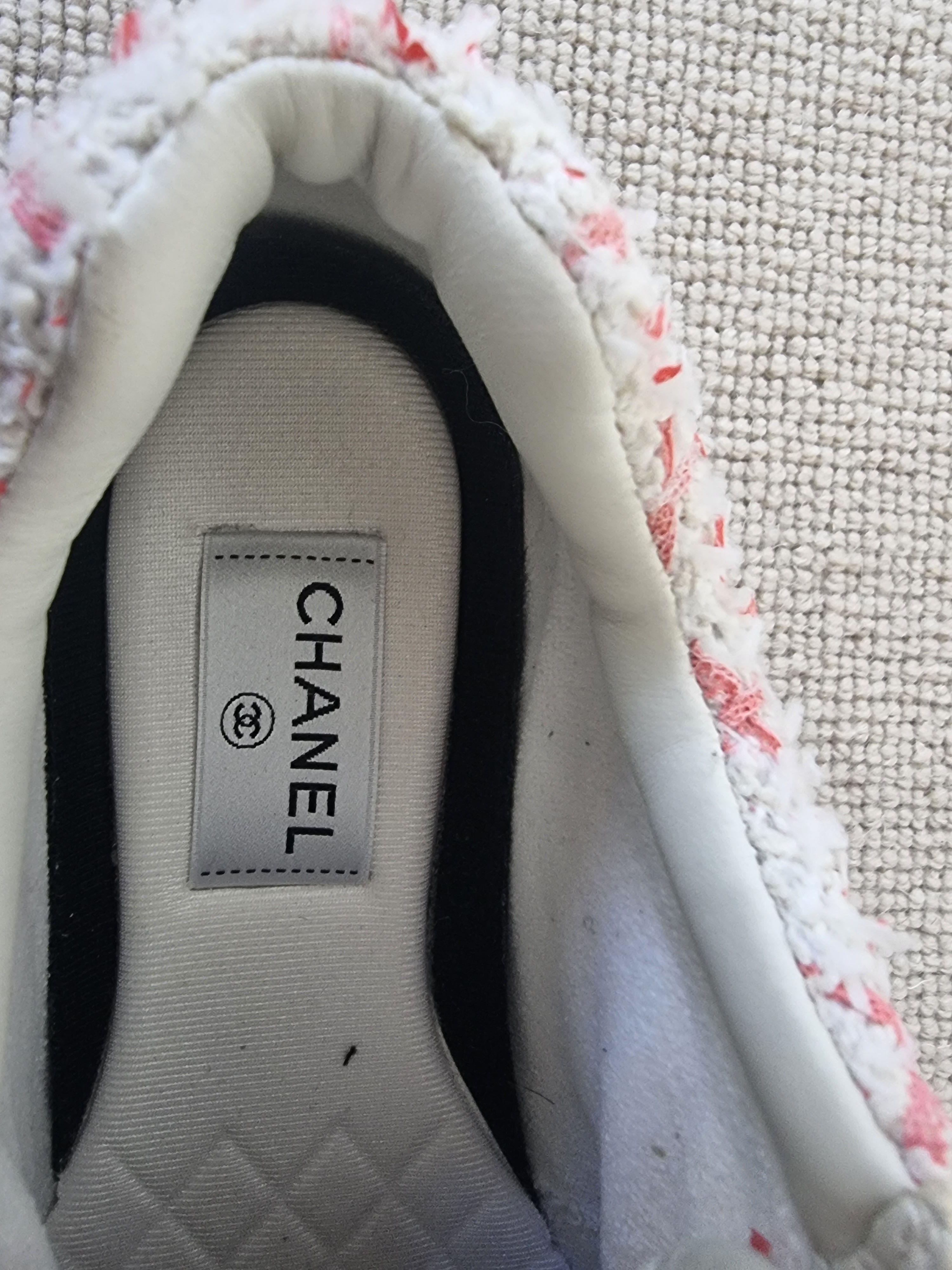Chanel CC Tweed Trainers