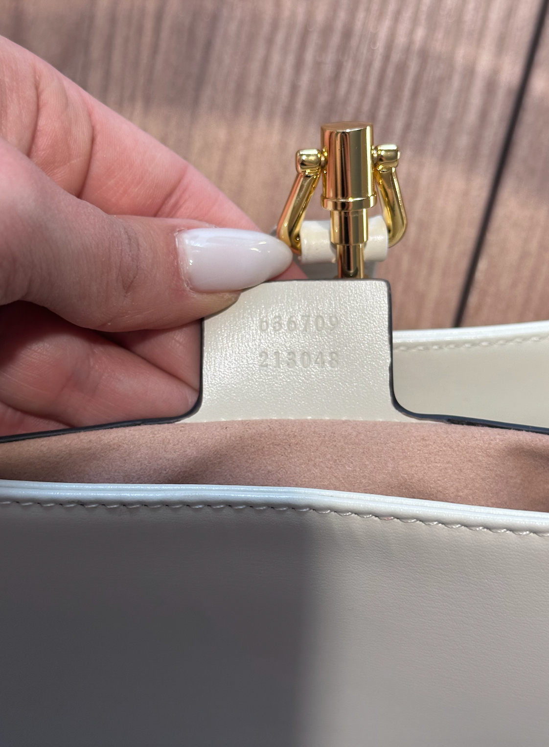 Cream Leather Jackie Bag