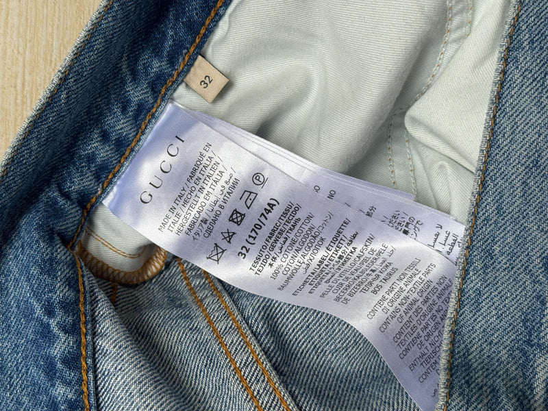 Gucci Unisex Horsebit Jeans