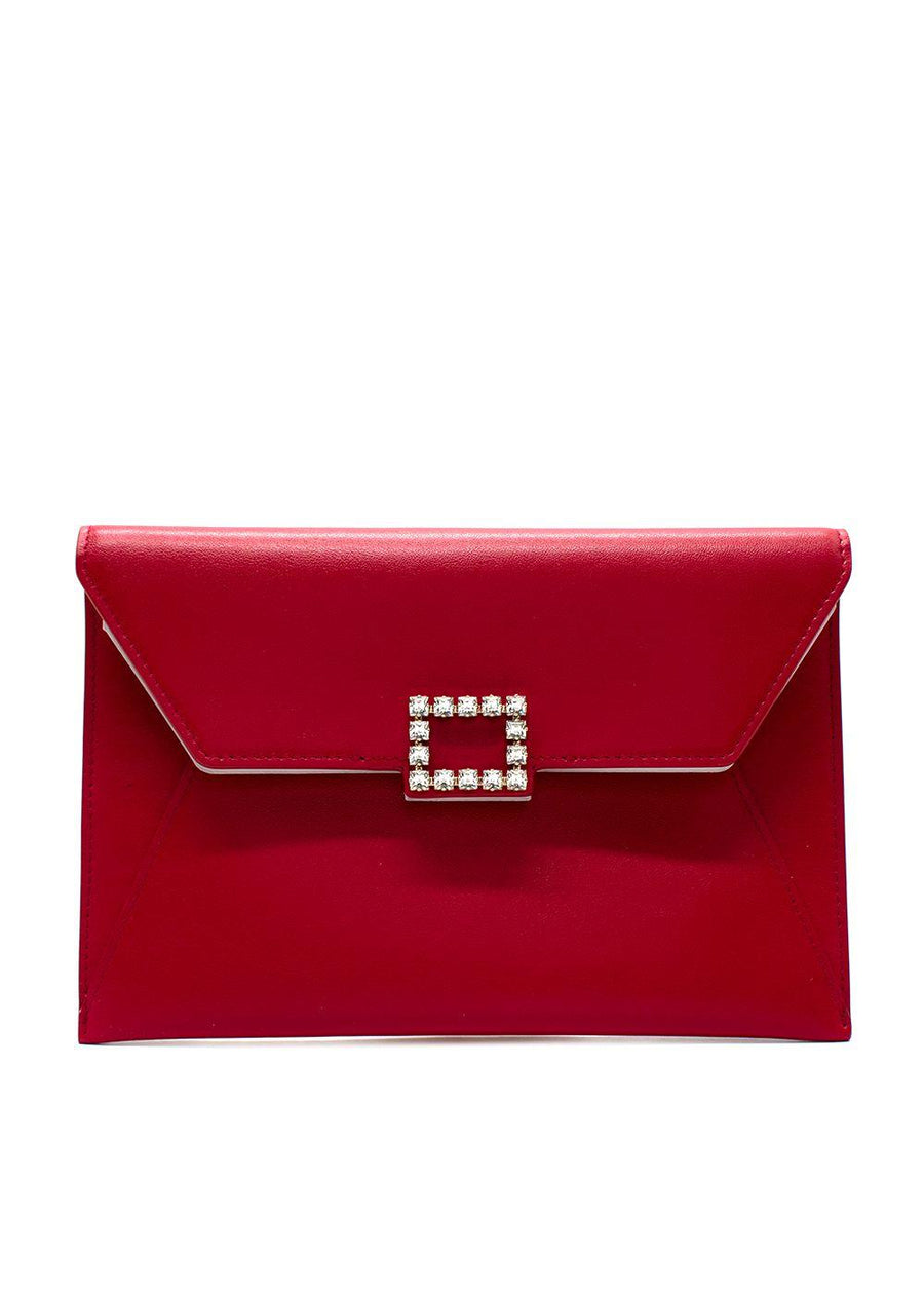 Roger Vivier Red Envelope Clutch