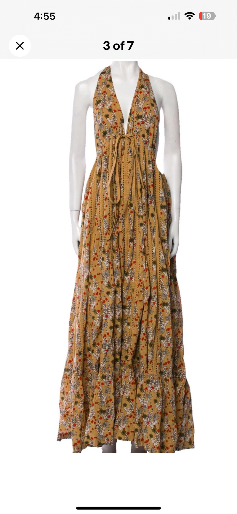 Runway Rofftop Halter Maxi Dress