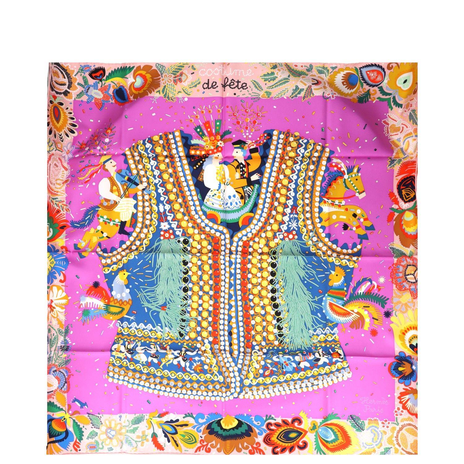 Hermes Costume De Fete Scarf 90