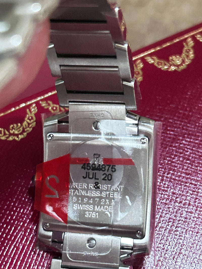 Cartier Stainless Steel Tank Watch