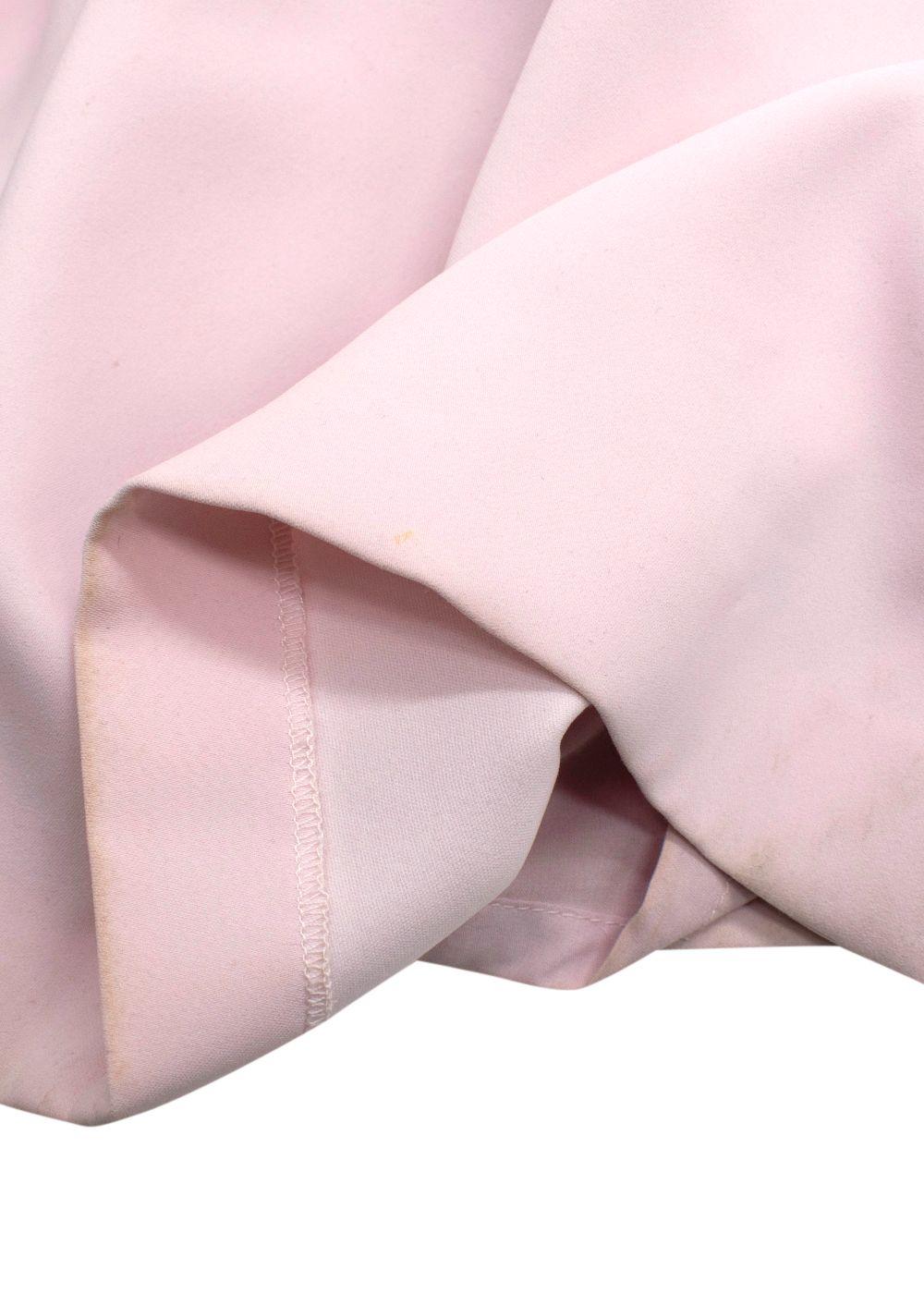 John Charles Pink Midi Dress with Lace Detail