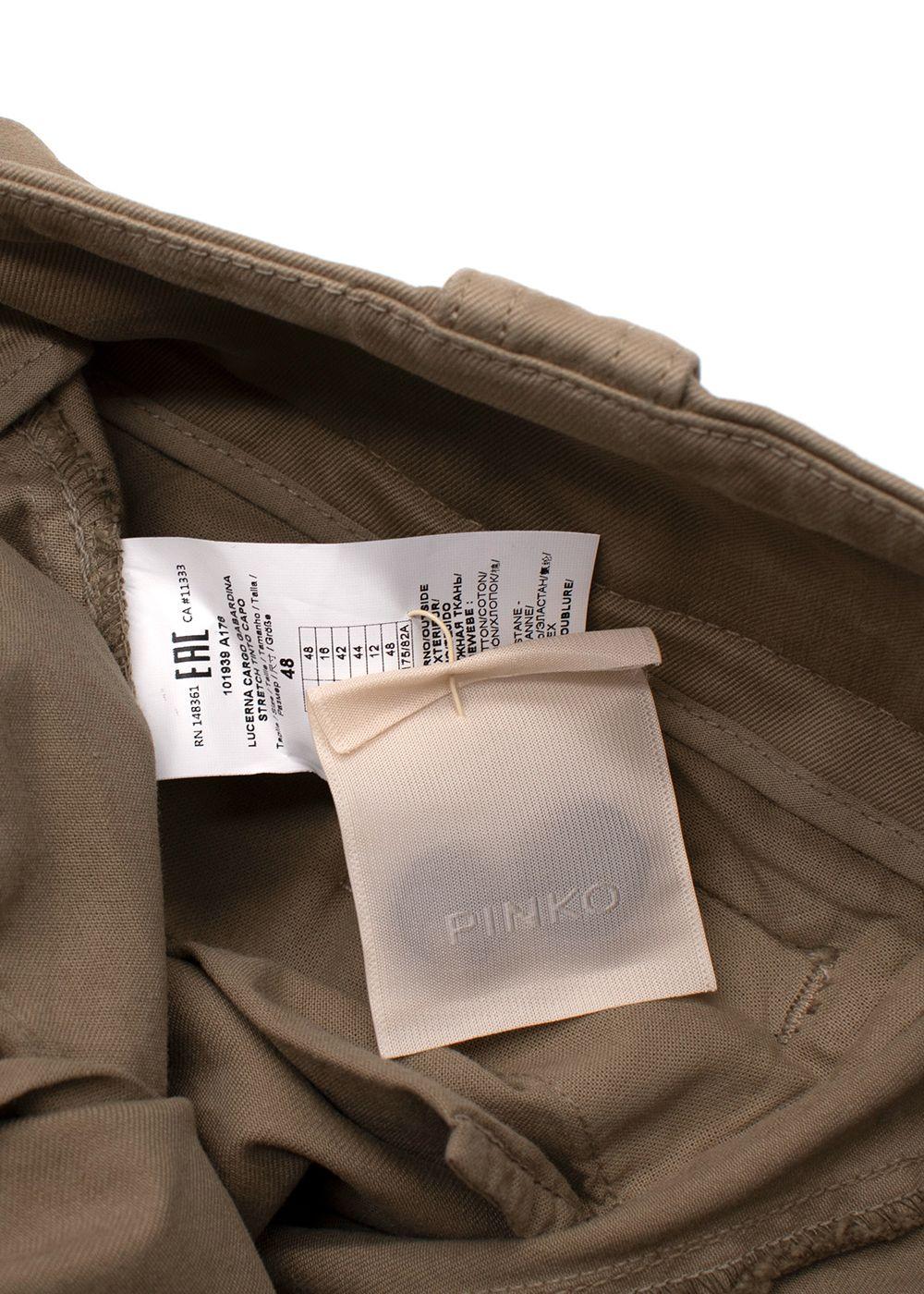 Pinko Khaki Cargo Trousers