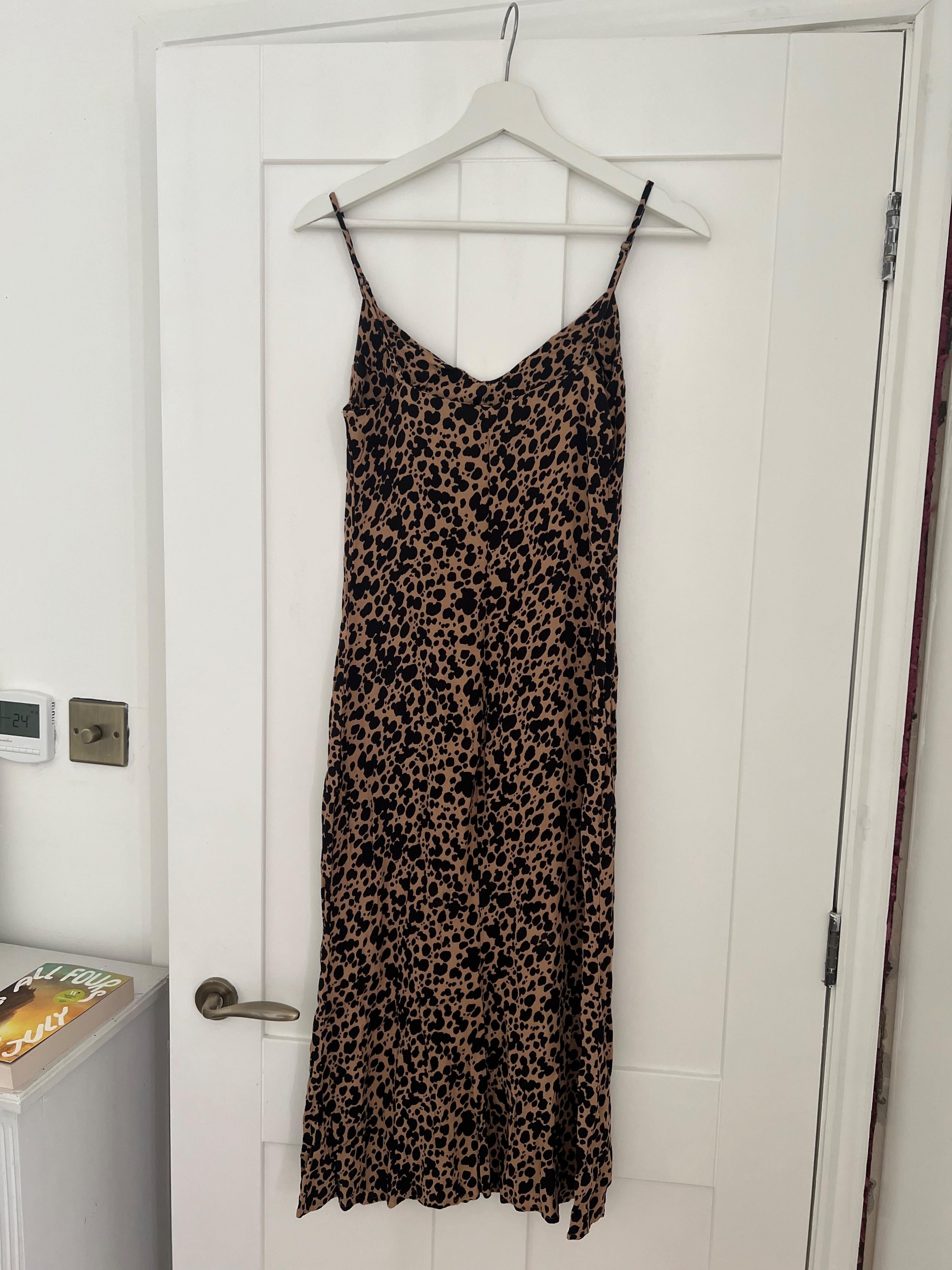 Reformation Animal Print Crimini Dress