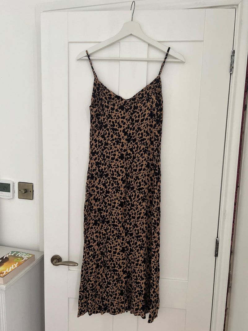 Reformation Animal Print Crimini Dress