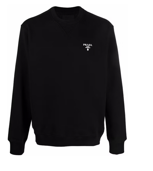 Prada Black Cotton Sweatshirt XL