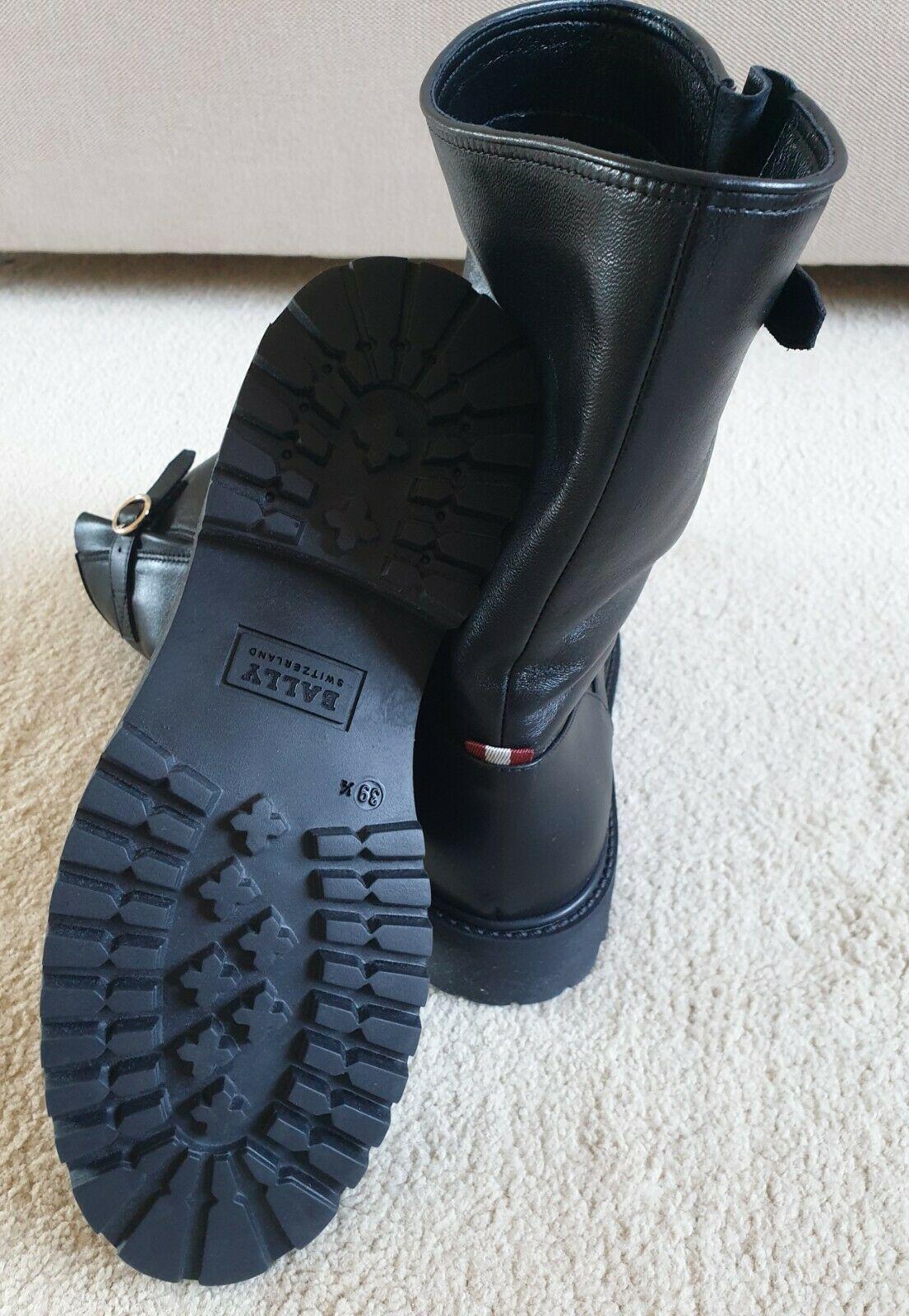 Bally Black Leather Daska Boots