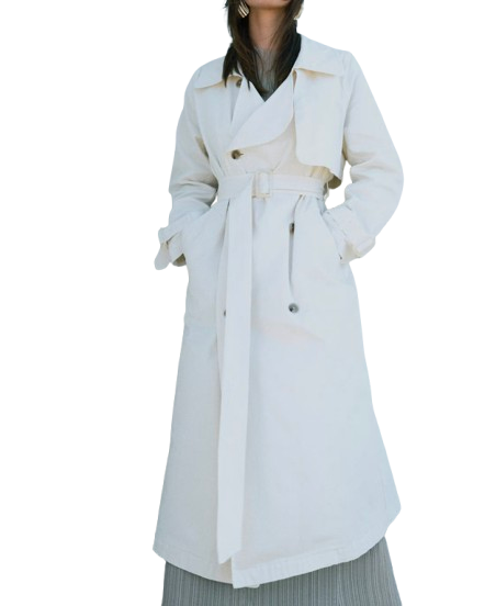 Nour Hammour Cream Harriet Trench Coat
