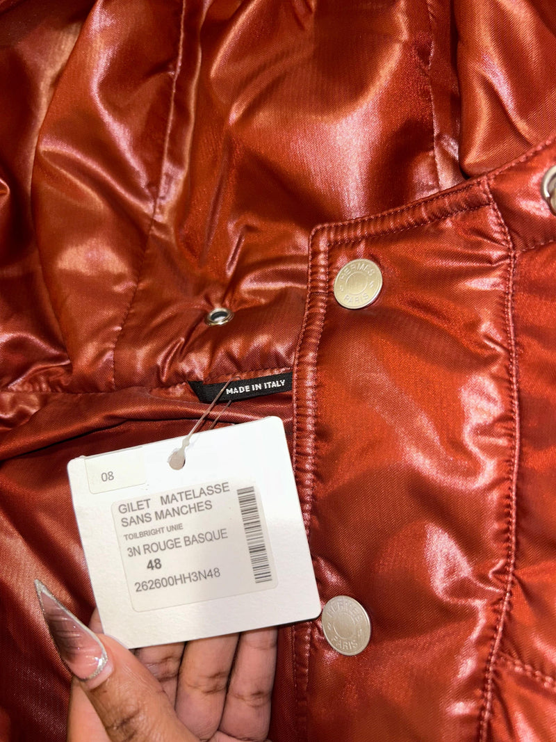 Rouge Basque Reversible Quilted Hooded Gilet
