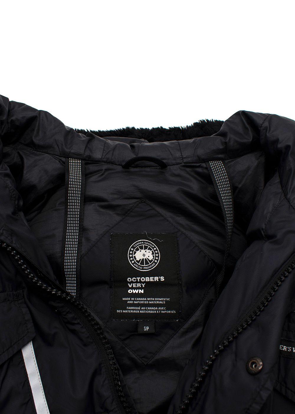 Canada Goose X Octobers Very Own Constable Black Parka Coat
