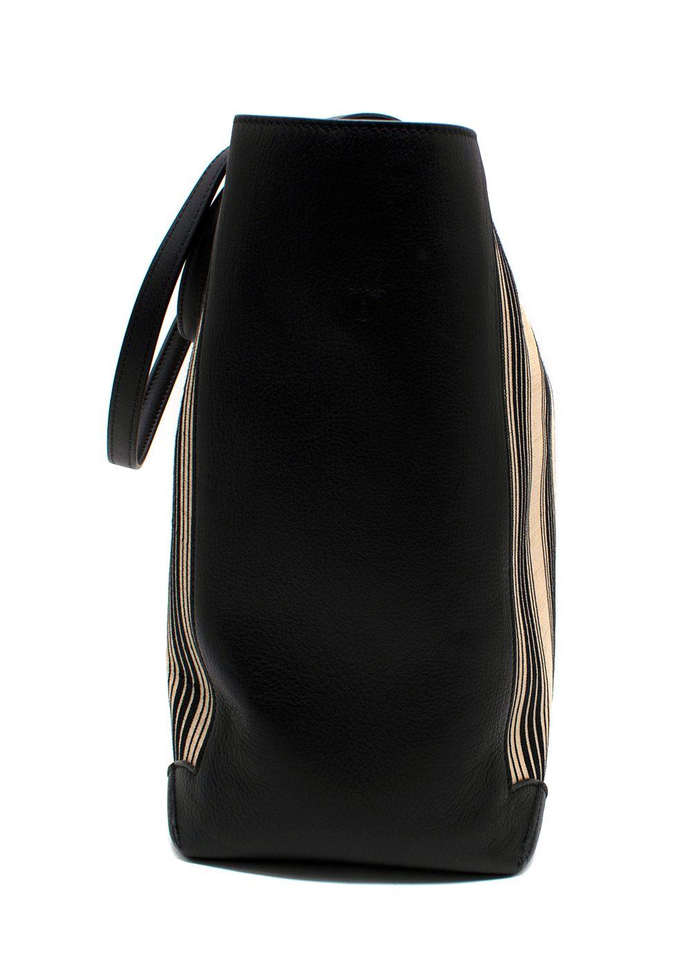Tanner Krolle Black Striped Cadogan Tote Traveller Bag