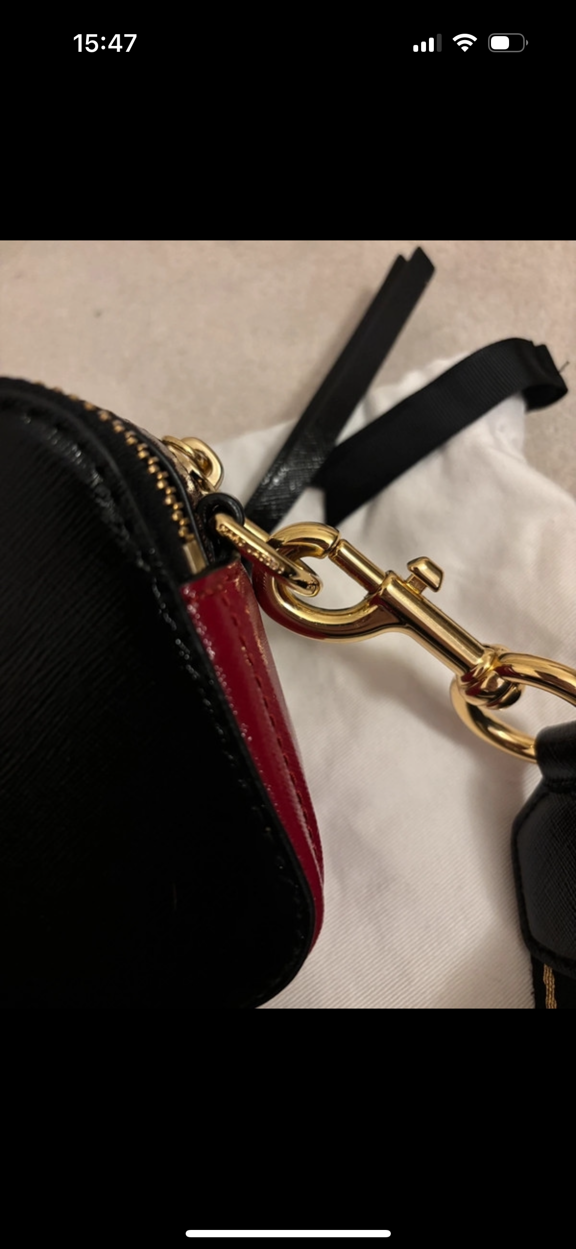 Marc Jacobs Black Snapshot Crossbody Bag