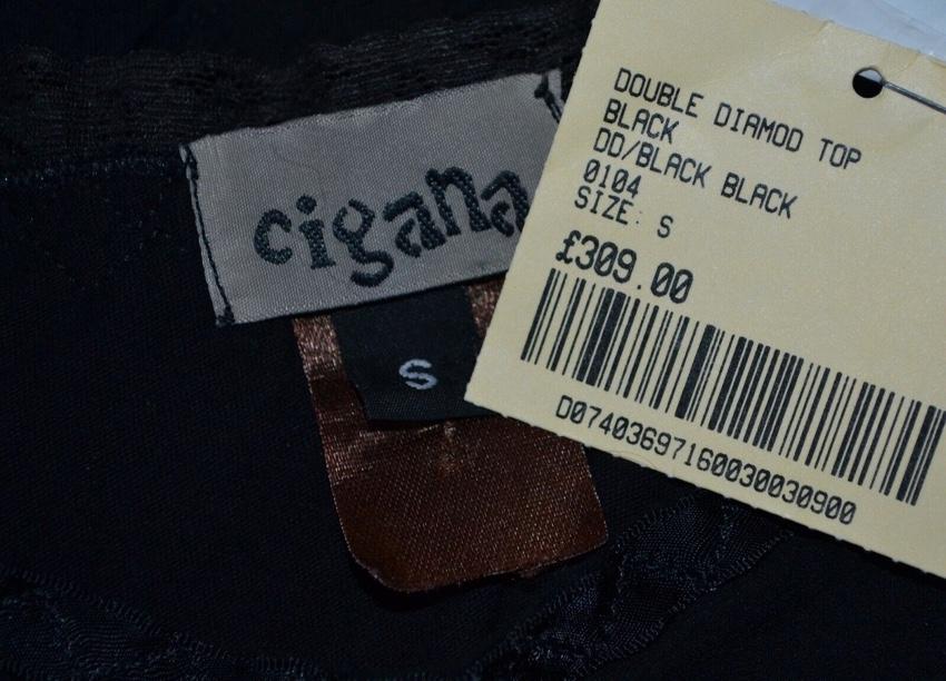 Cigana Lace Panelled Double Diamond Top