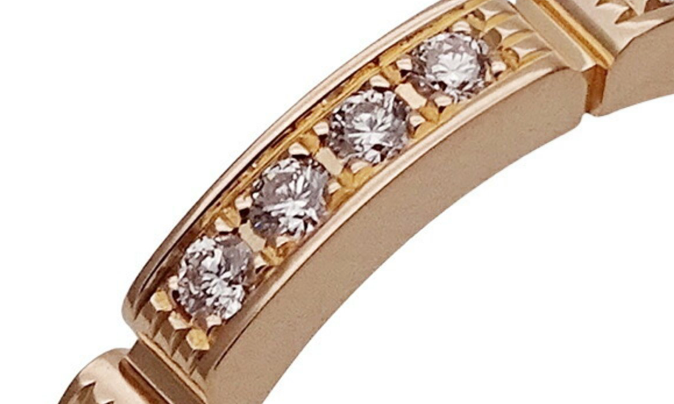Cartier Rose Gold Maillon Panthère Ring  Size 48