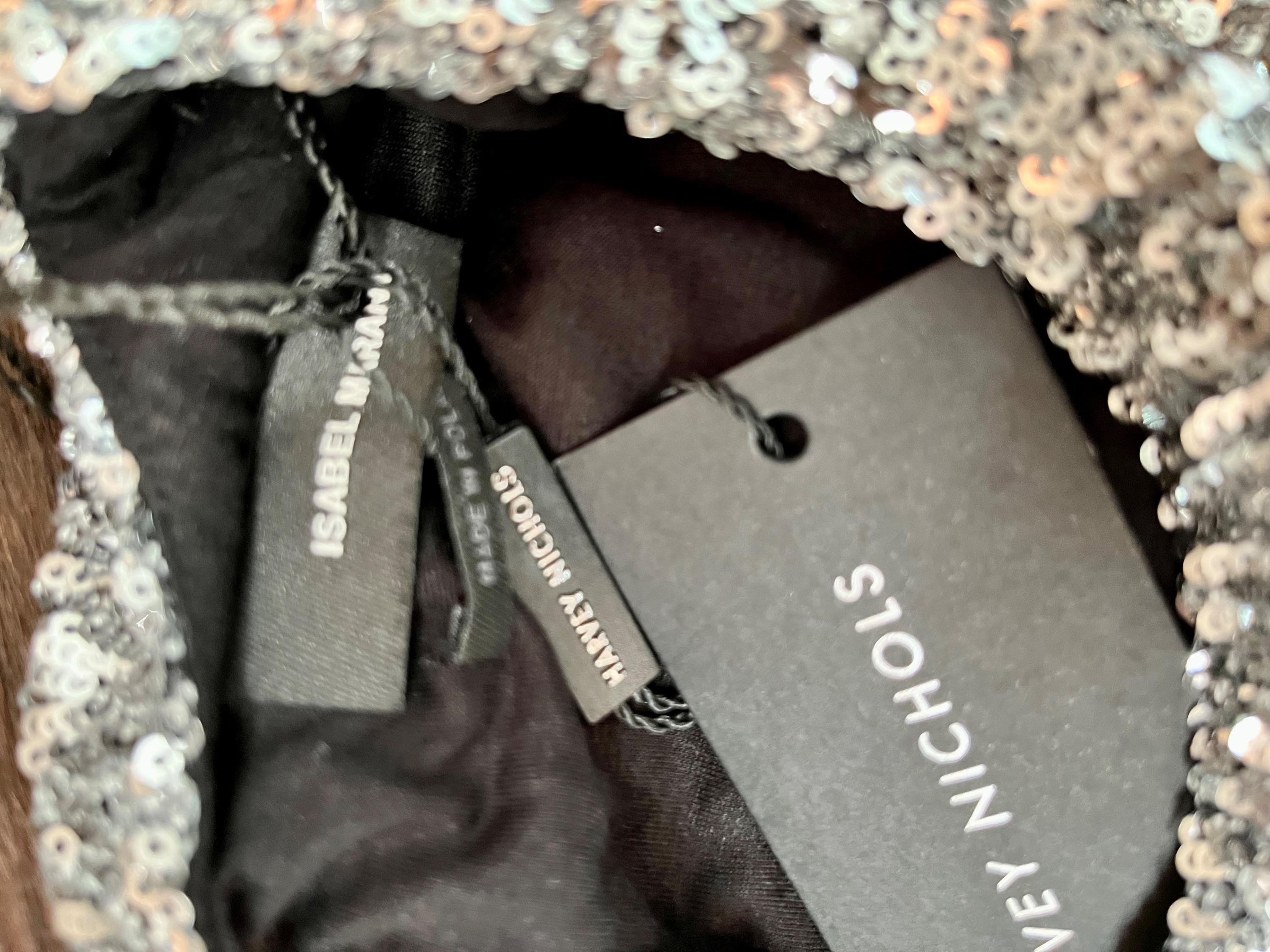 Silver sequinned Olivia top