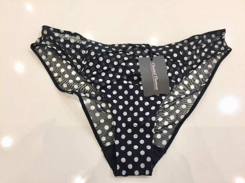 Chantal Thomass Polka Dot Tulle Strapless Bra & Brief Set