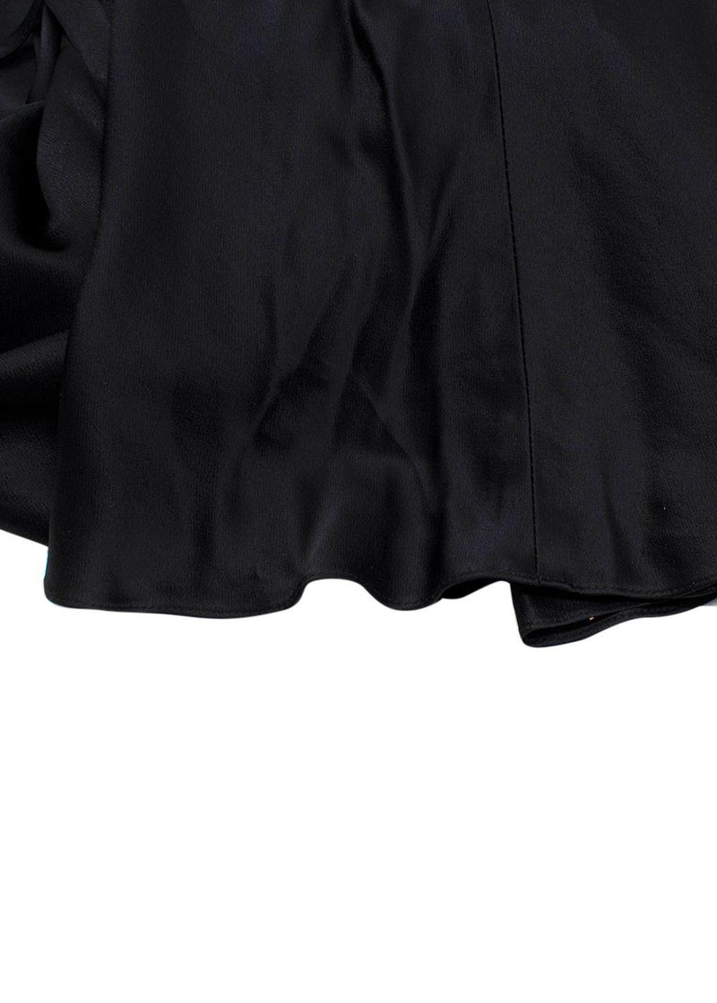 Materiel Tbilisi Black Halter Satin Dress