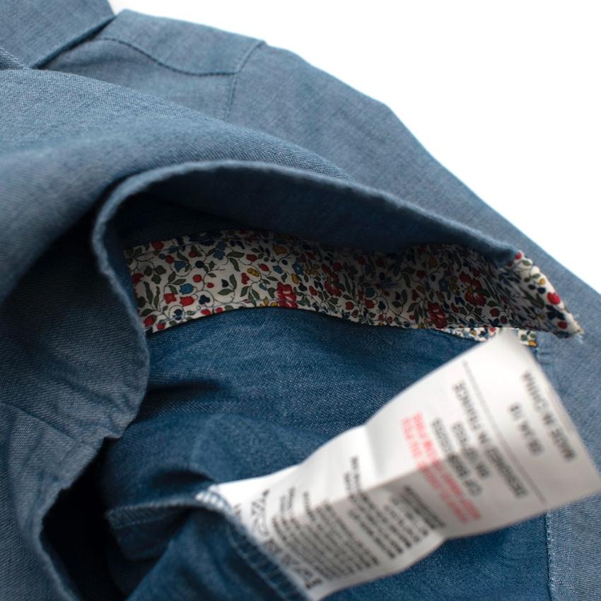 Tartine et Chocolat Blue Cotton Long Sleeve Shirt