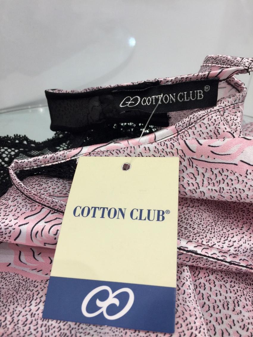 Cotton Club Couture Rose Satin & Leavers Lace Chemise