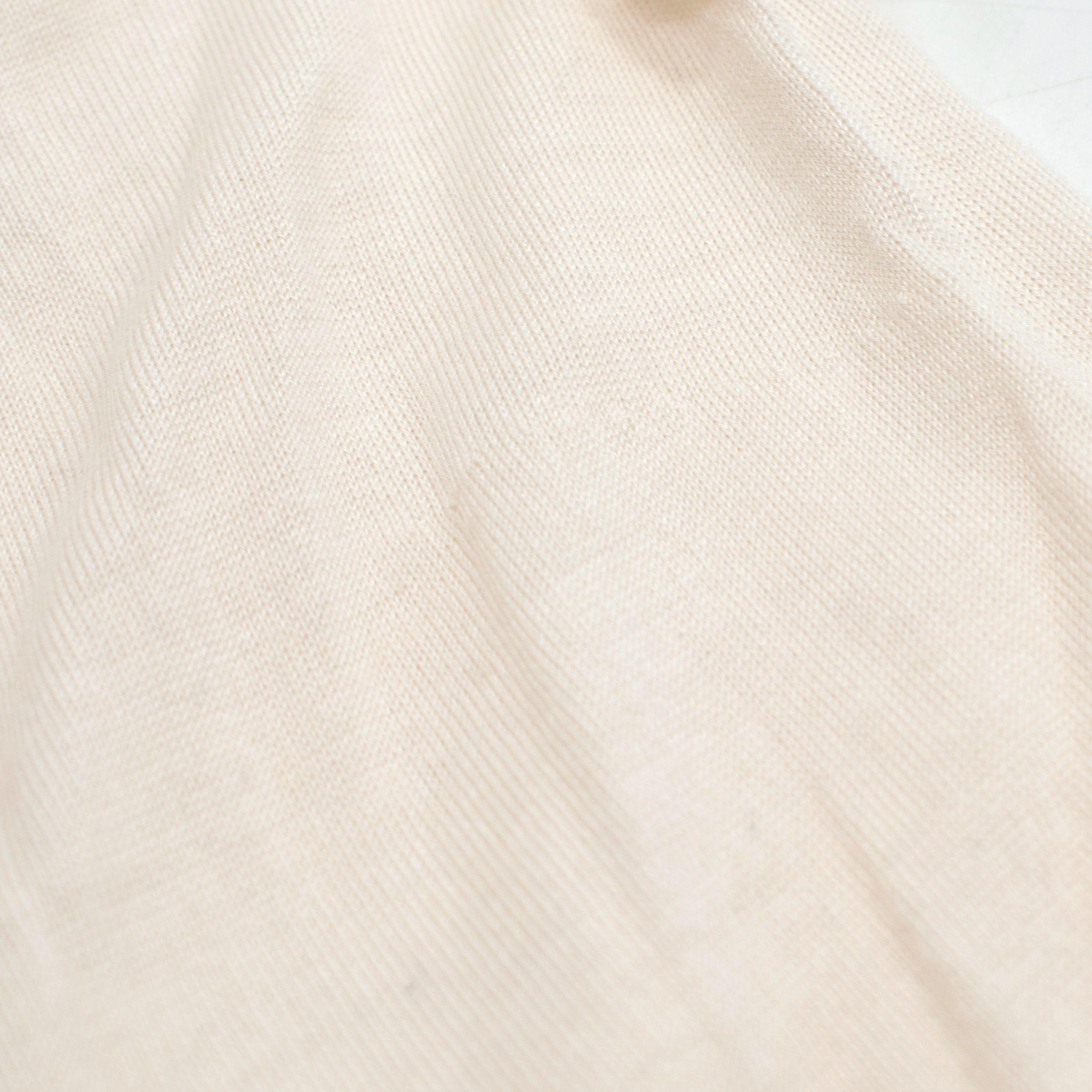 Akris Cream Cashmere Blend Fine Knit Sweater