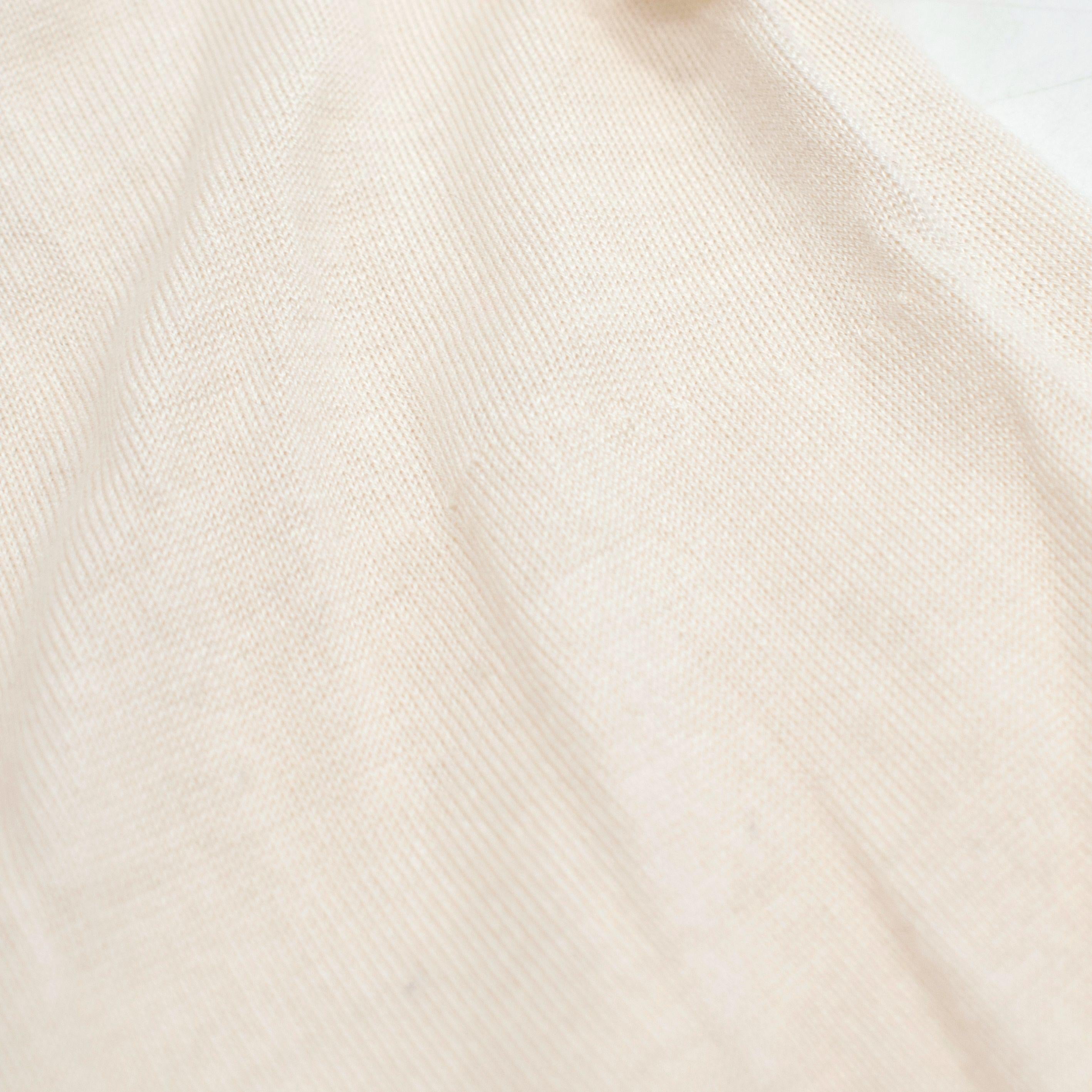 Akris Cream Cashmere Blend Fine Knit Sweater
