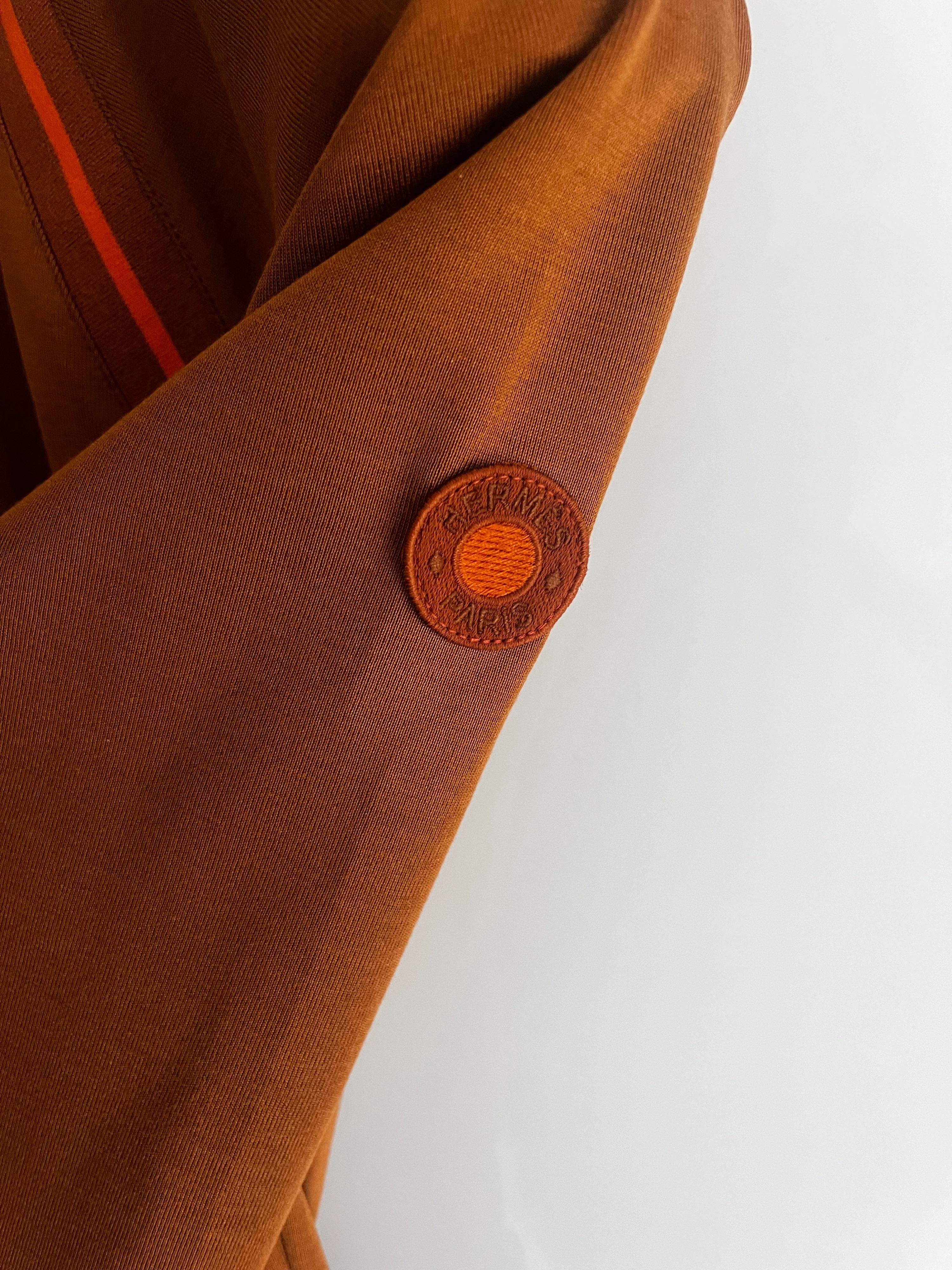 Hermes Orange Sweatshirt Dress